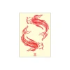 Outlet Poster & Frame Koi, Red