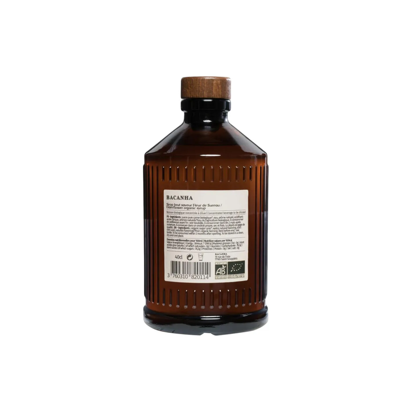 Clearance Bacanha Økologisk sirup - Hyldeblomst