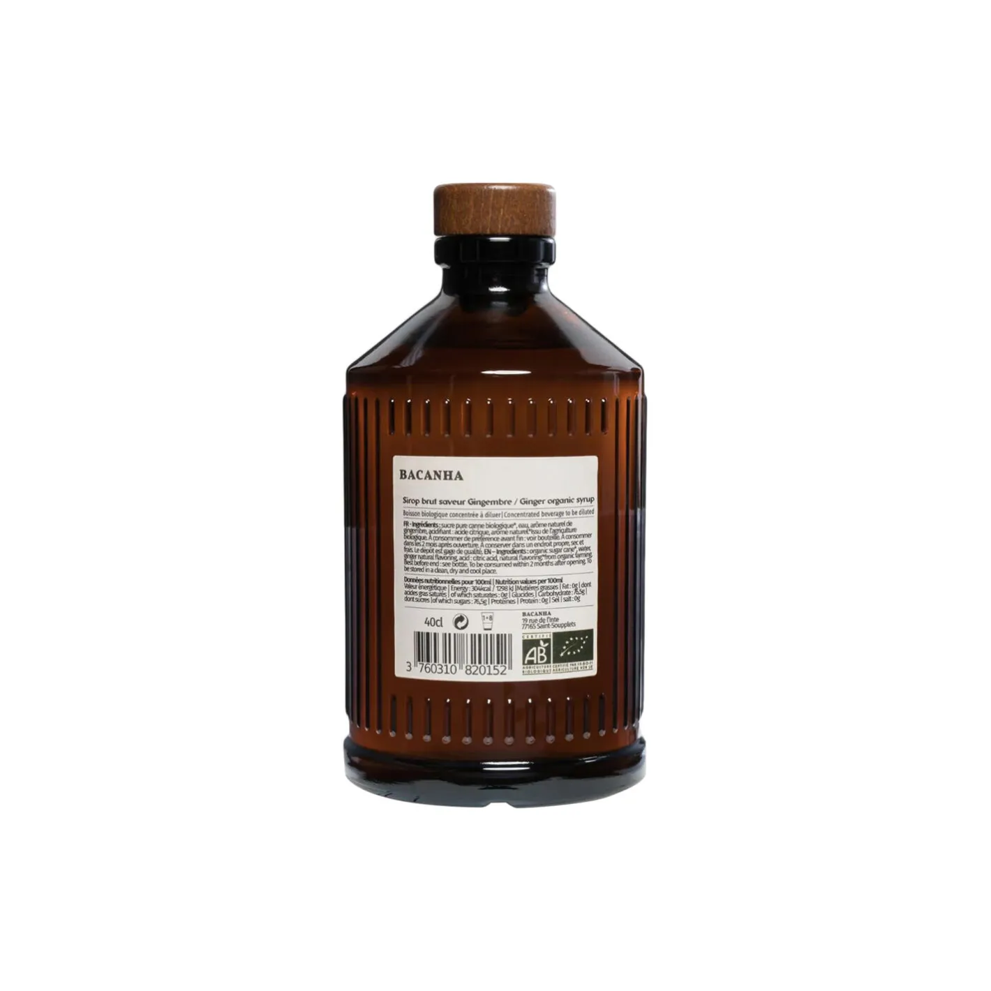Best Bacanha Økologisk sirup - Ingefær