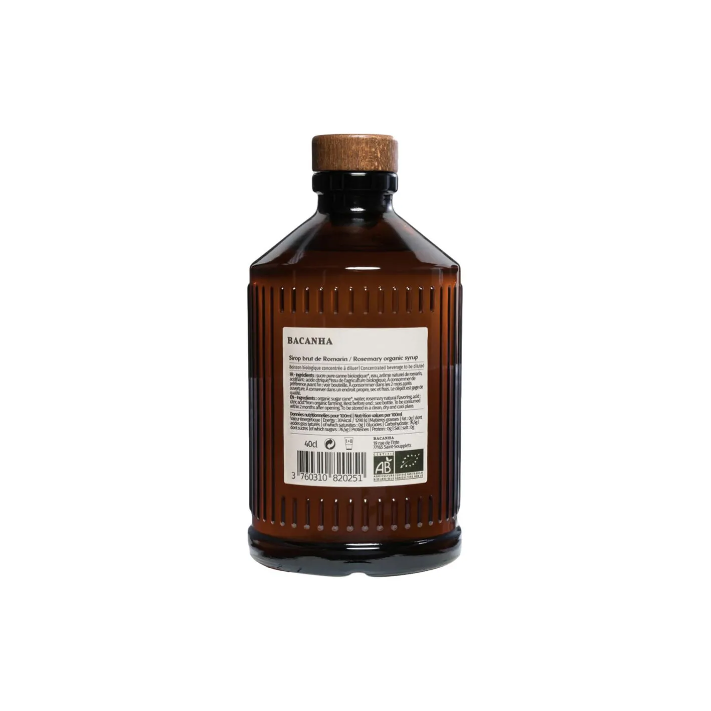 Bacanha Økologisk sirup - Rosmarin
