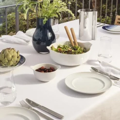 Georg Jensen KOPPEL frokosttallerken 22 cm, hvid> Tallerkener