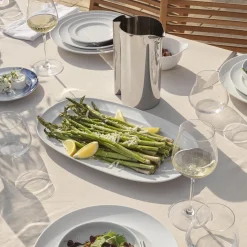 Best Georg Jensen KOPPEL ovalt serveringsfad 23 cm, hvid