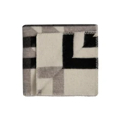 Discount Røros Tweed KVAM Half Size Throw, greyscale