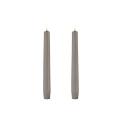 Best Uyuni Lighting LED Classic Taper Candle 20 cm 2 pcs, sandstone