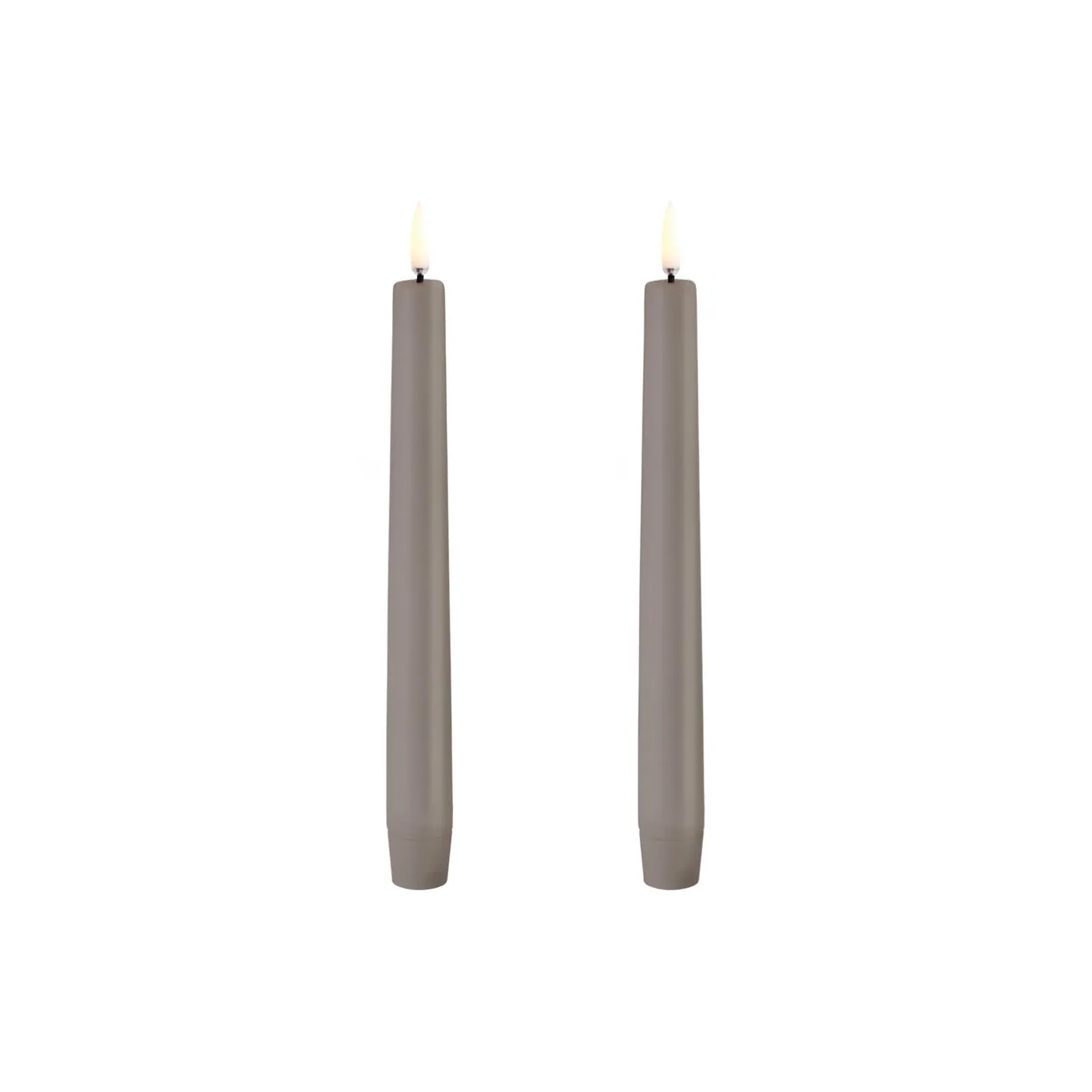 Best Uyuni Lighting LED Classic Taper Candle 20 cm 2 pcs, sandstone