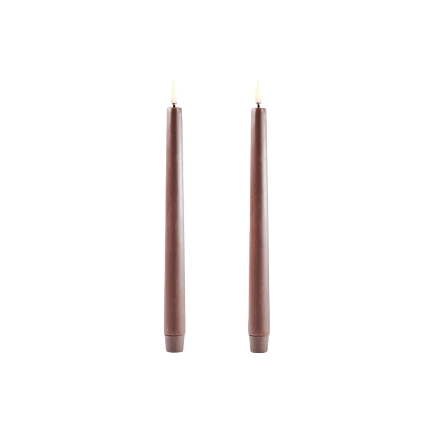 Uyuni Lighting LED Classic Taper Candle 25 cm 2 pcs,> Lys & Duftlys