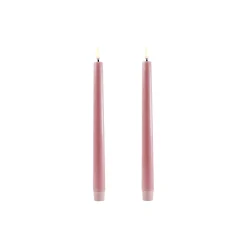 Uyuni Lighting LED Classic Taper Candle 25 cm 2 pcs,> Lys & Duftlys