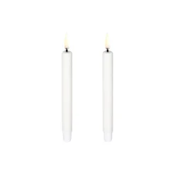 Uyuni Lighting LED Mini Taper Candle 14 cm 2 pcs, nordic white> Lys & Duftlys