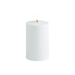 Uyuni Lighting LED Outdoor Pillar Candle 13 cm, white> Lys & Duftlys