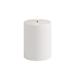 Uyuni Lighting LED Outdoor Pillar Candle 13 cm, white> Lys & Duftlys