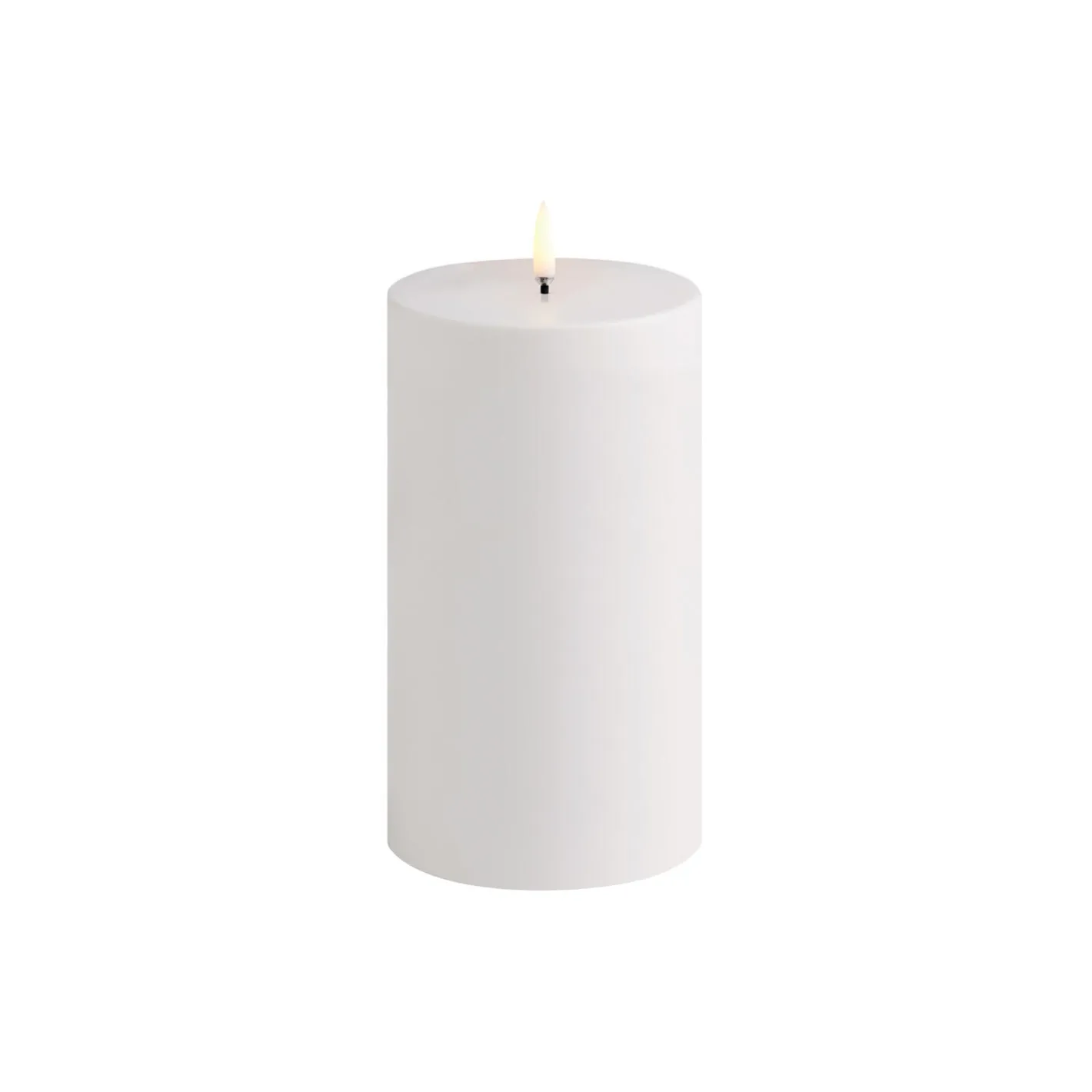 Uyuni Lighting LED Outdoor Pillar Candle 18 cm, white> Lys & Duftlys