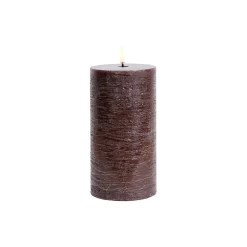 Discount Uyuni Lighting LED Pillar Candle 15 cm, brown