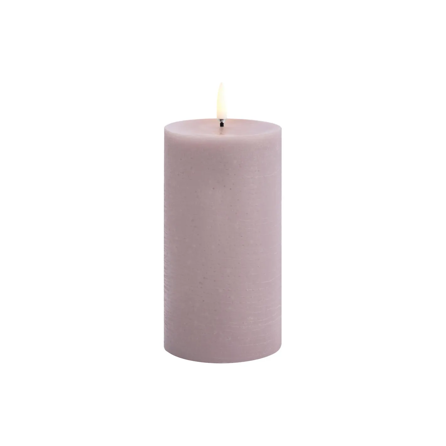 Uyuni Lighting LED Pillar Candle 15 cm, light lavender