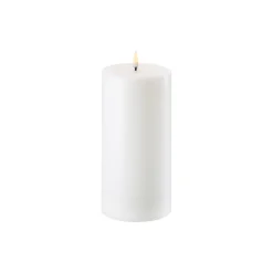 Best Uyuni Lighting LED Pillar Candle 20 cm, nordic white