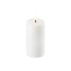 Clearance Uyuni Lighting LED Pillar Candle 10 cm, nordic white