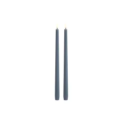 Outlet Uyuni Lighting LED Slim Taper Candle 32 cm 2 pcs, hazy blue