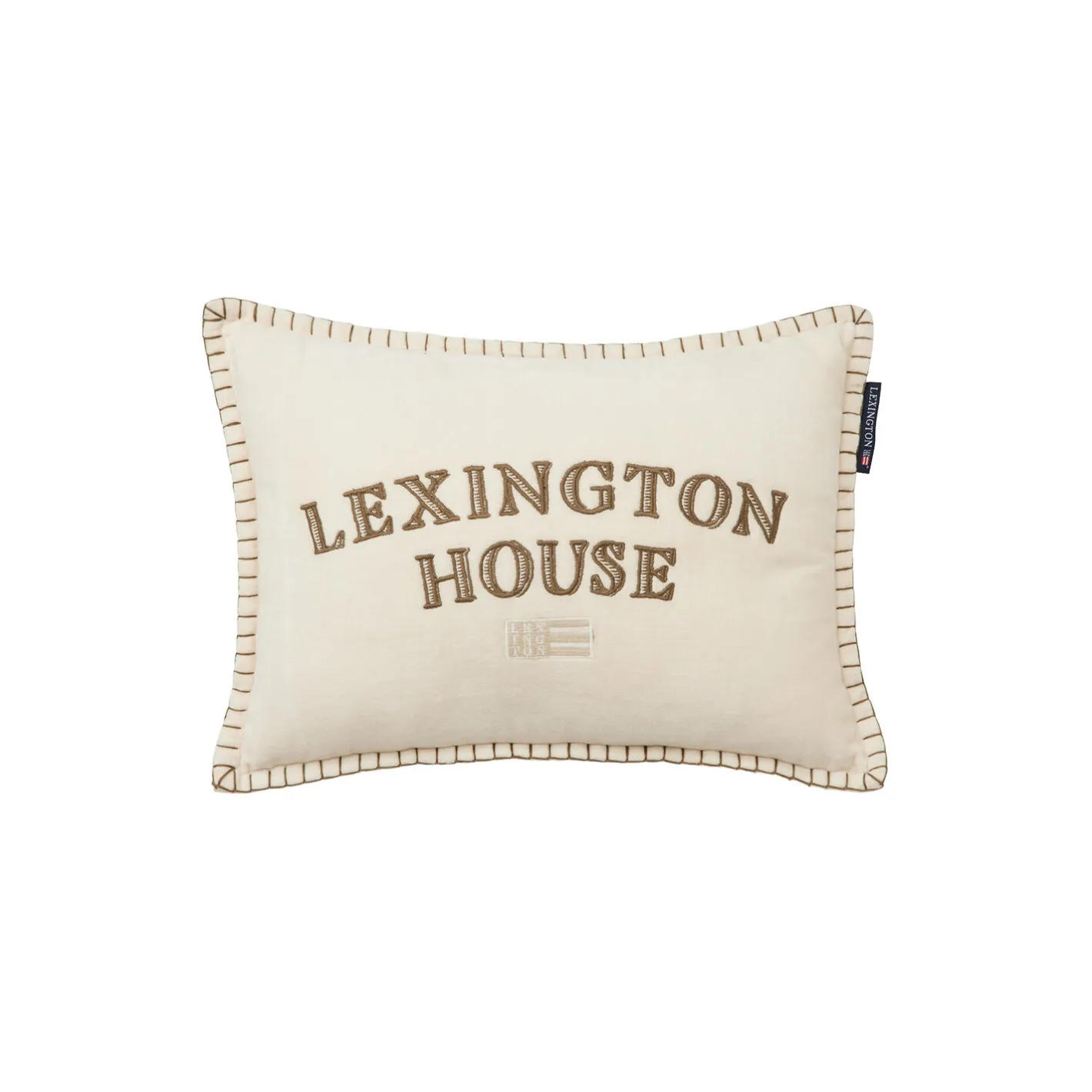 Lexington House Pillow, lt beige/olive> Pyntepuder & Hynder