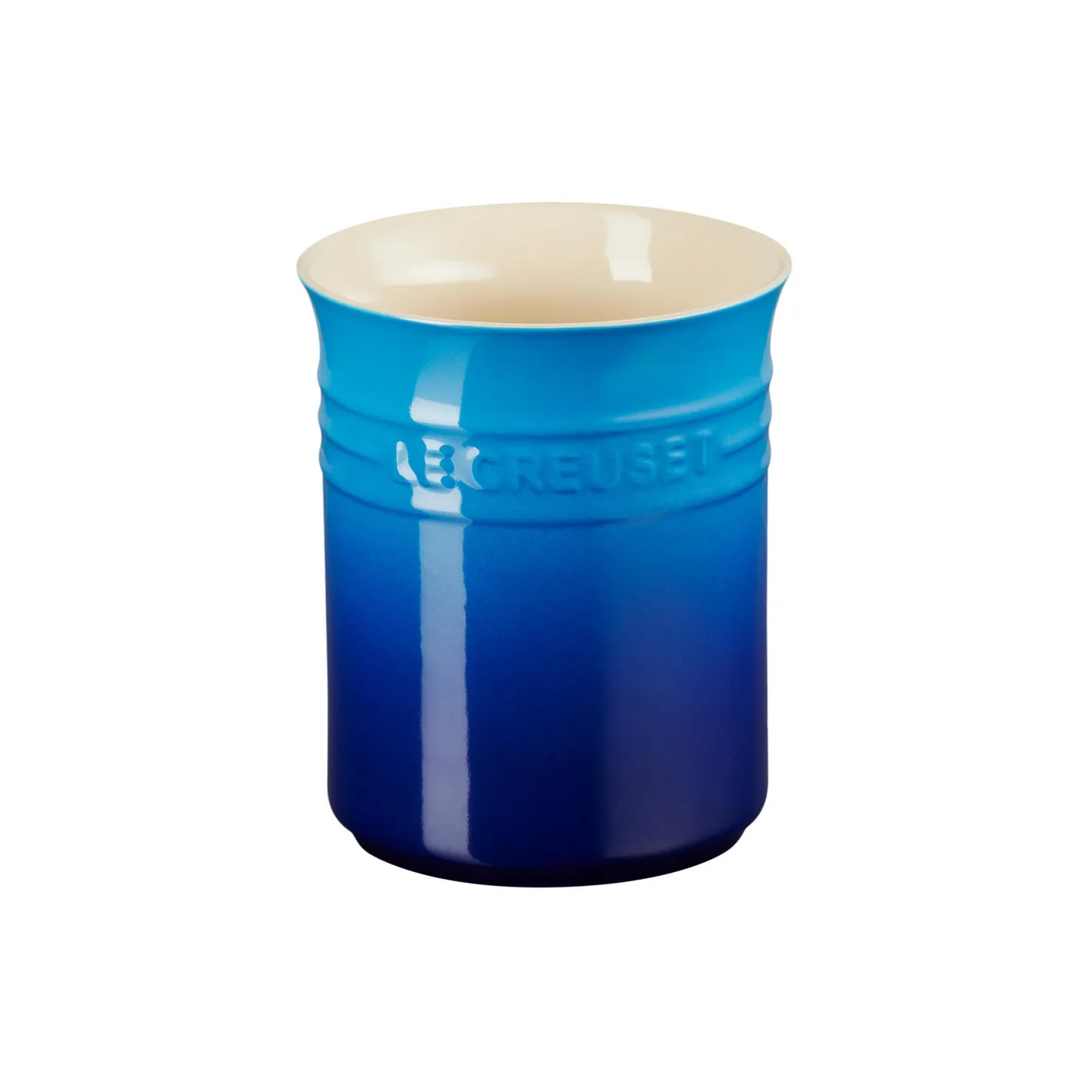 Discount Le Creuset Lille bestik- og redskabskrukke, azure blue