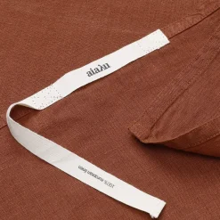 Best Aiayu Linen Kitchen Towel, terracotta