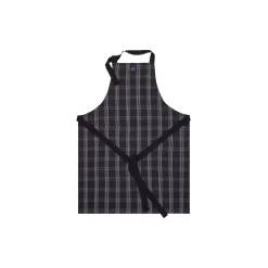 Outlet Lexington Linen/Cotton Apron, black/white