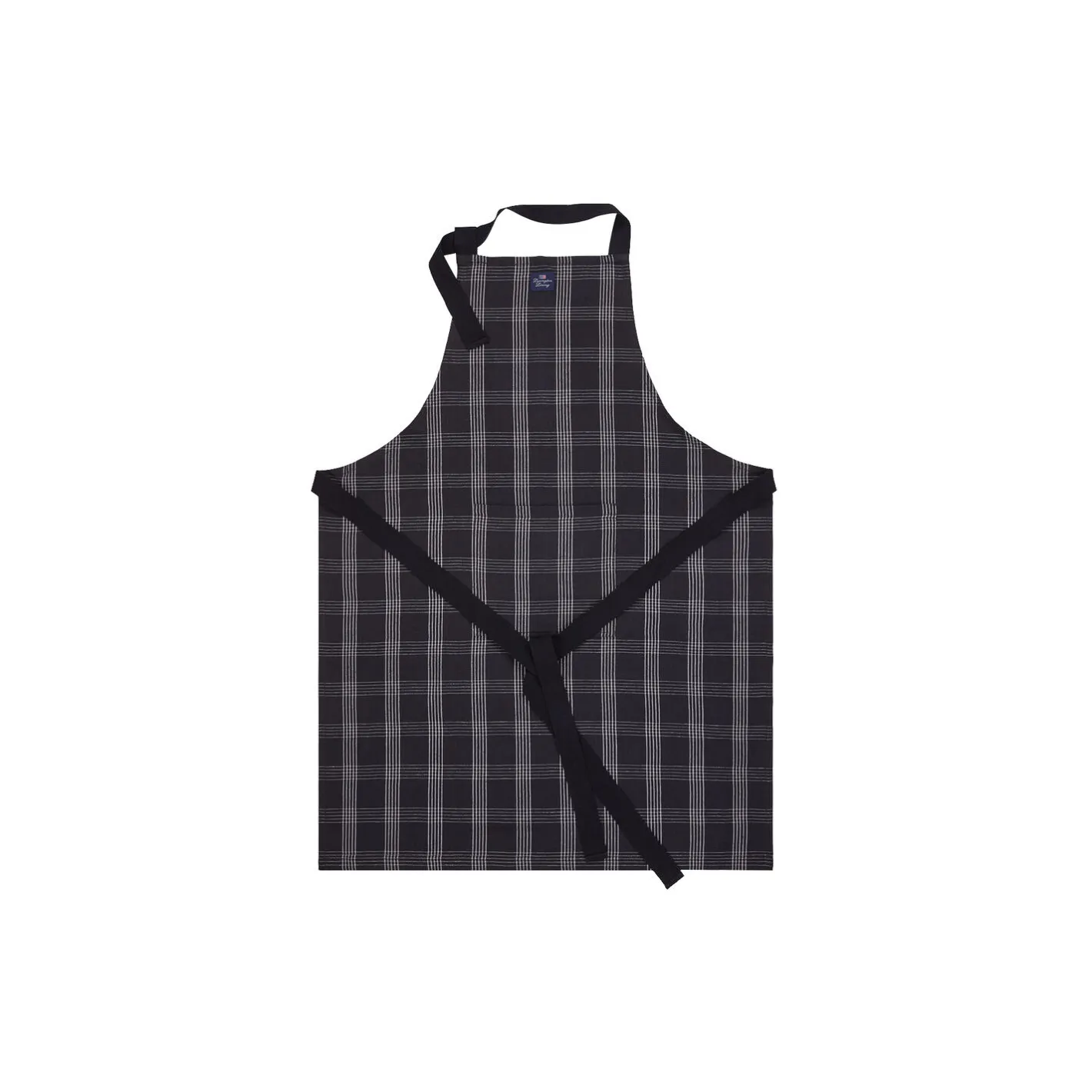 Outlet Lexington Linen/Cotton Apron, black/white