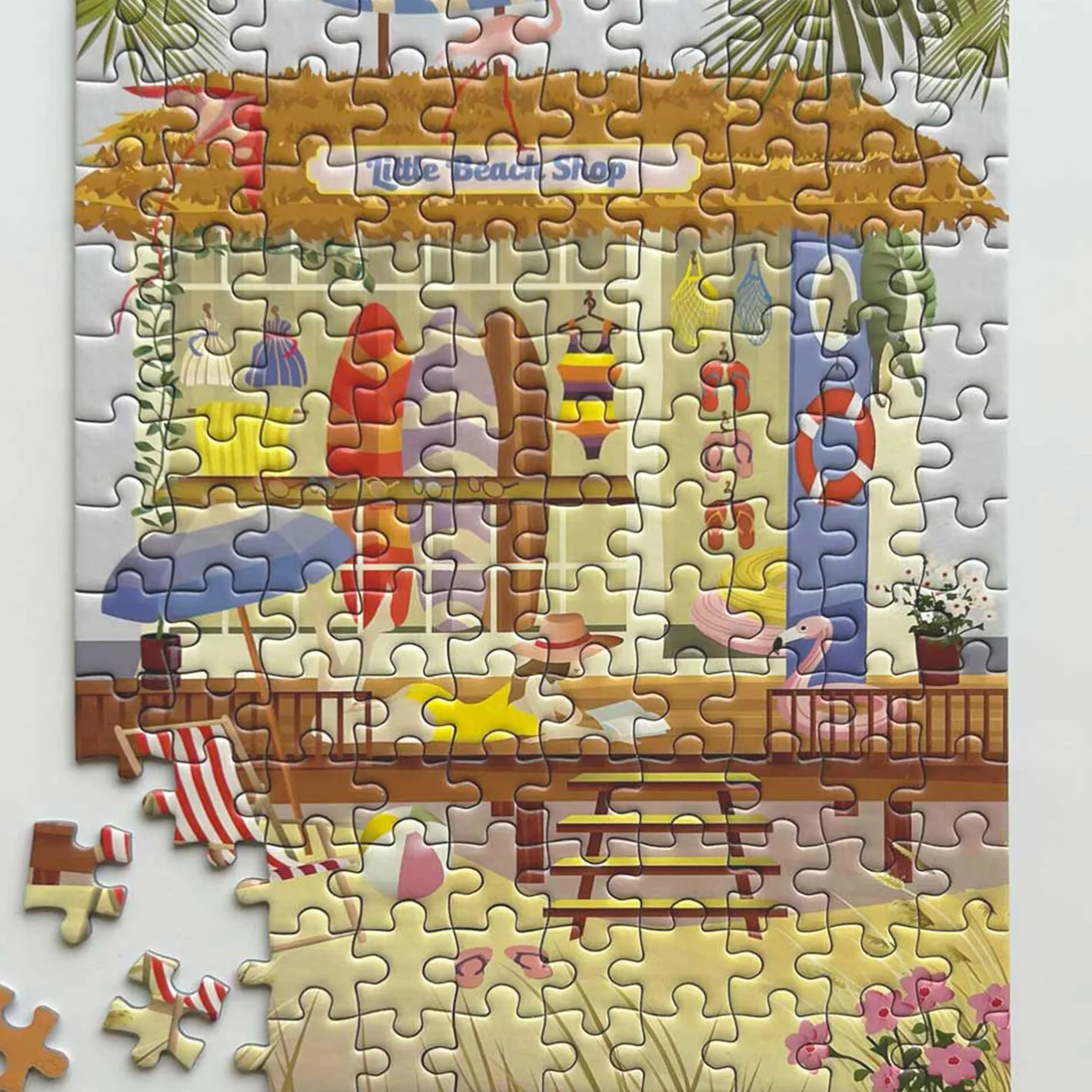 Sale ViSSEVASSE Little Beach Shop puslespil 150 brikker