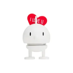 Hoptimist Love Bumble, white> Figurer & Glaskunst