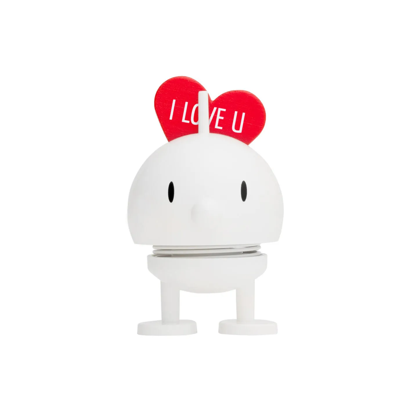 Hoptimist Love Bumble, white> Figurer & Glaskunst