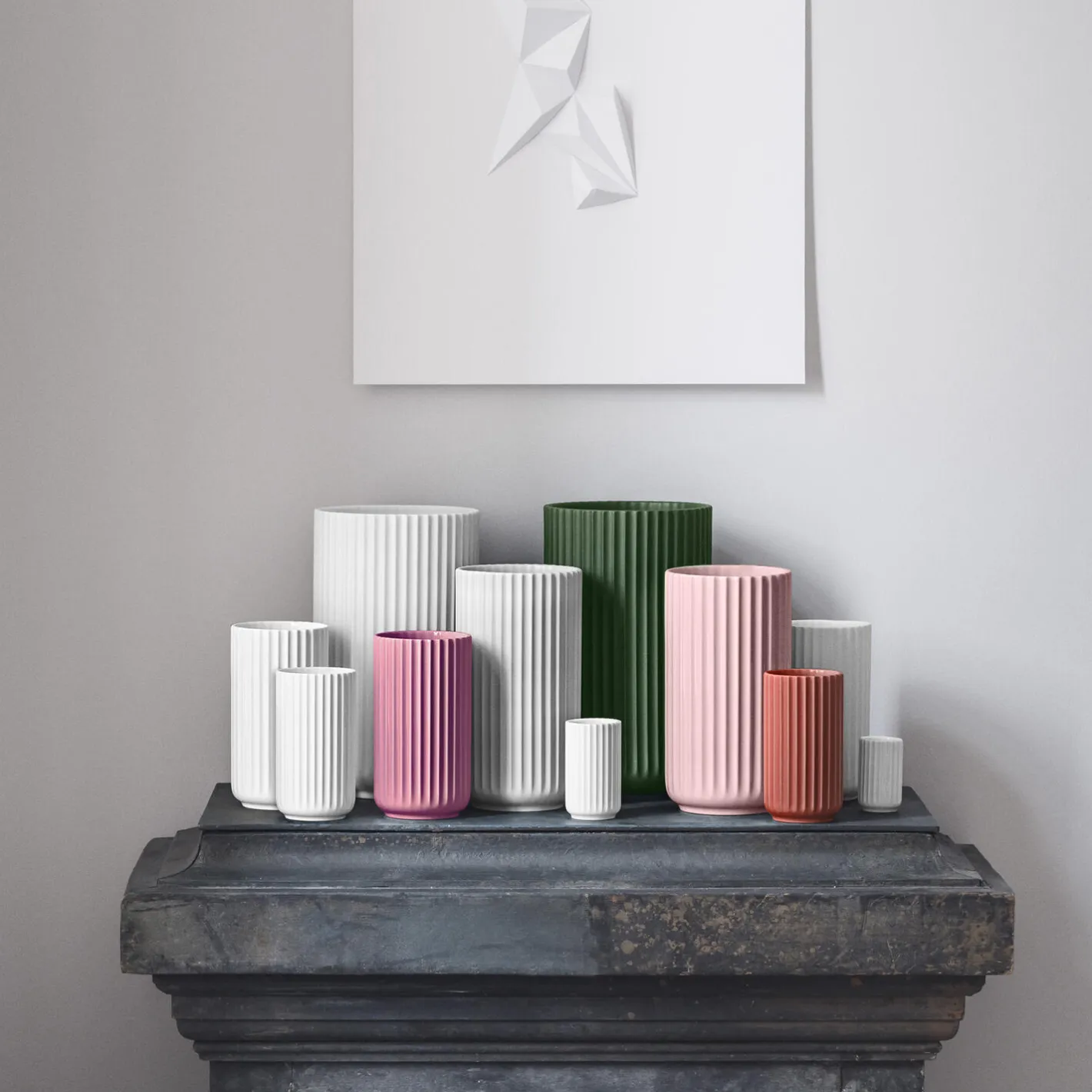 Online Lyngby Porcelæn Lyngby Vase, rød
