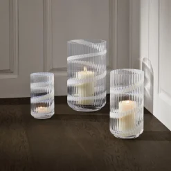 Best Lyngby Porcelæn Lyngby Vase, swirl hvid