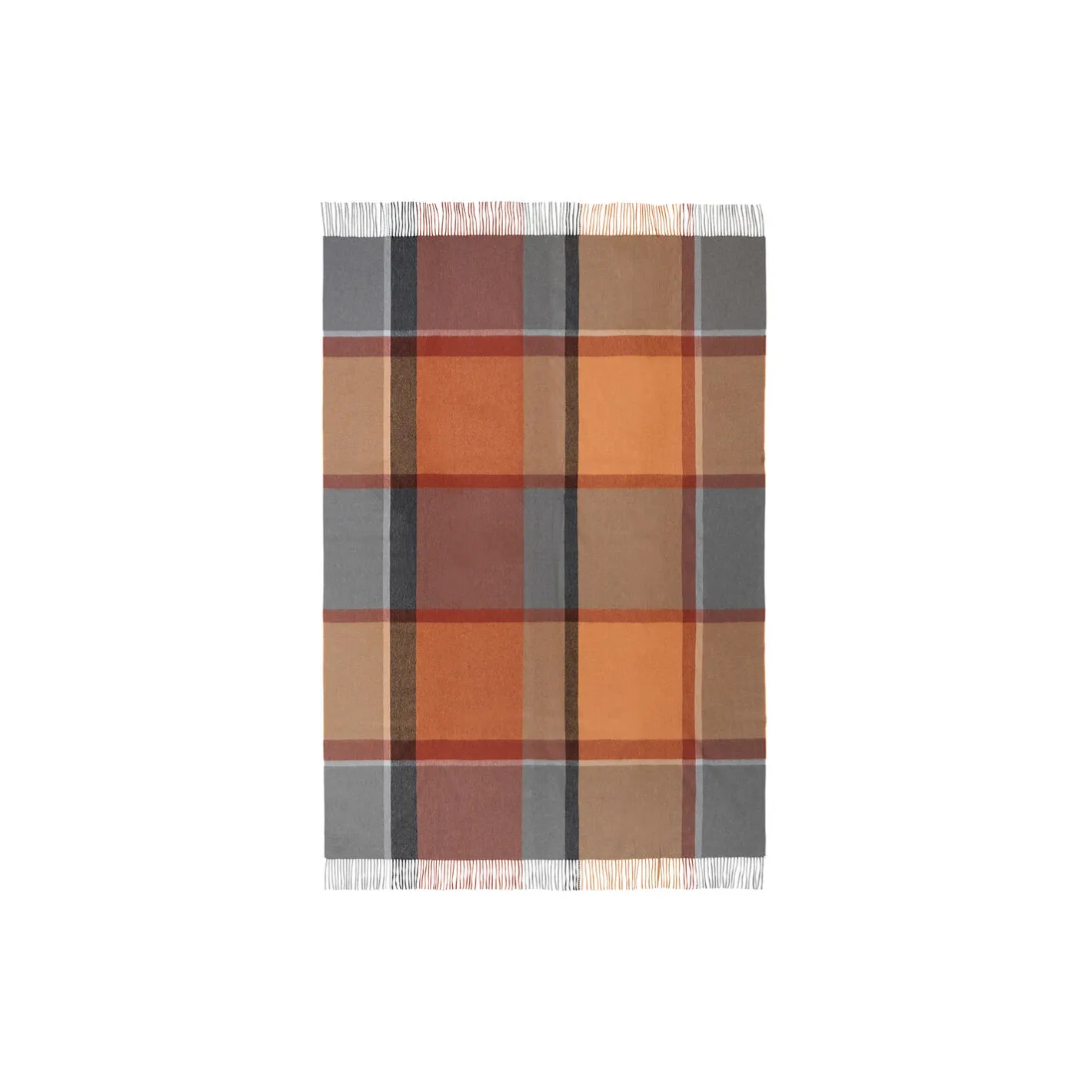 Hot ELVANG Manhattan plaid, terracotta/red magma