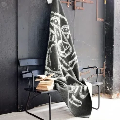 Røros Tweed MELGAARD Throw, grey/natural