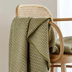 Best Røros Tweed MELLO Throw, leaf green