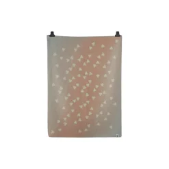 Clearance Røros Tweed MELVIN Half Size Throw, light pink/light blue
