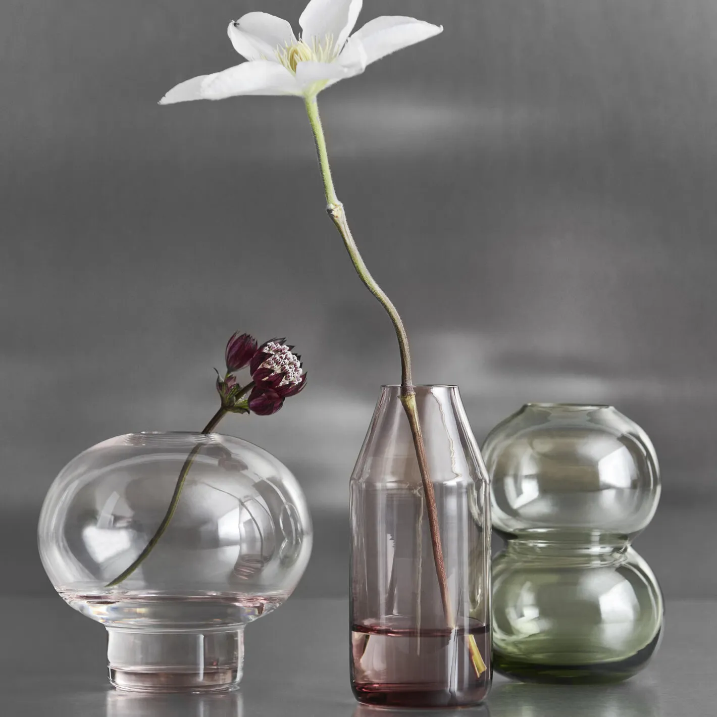 Clearance Orrefors Midsummer Red Clover Mini vase 8,2 cm, pink