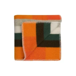 Røros Tweed MIKKEL Half Size Throw, orange