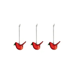 Iittala Mini glasfugle 3 stk., rød> Pynt