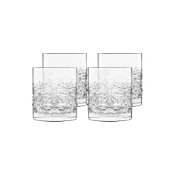 New Luigi Bormioli Mixology Textures Vandglas/whiskyglas 4 stk.