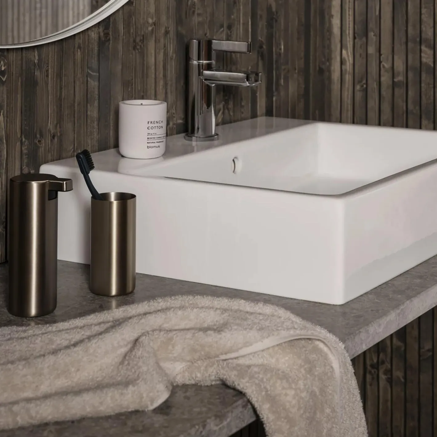 Blomus MODO Soap Dispenser, brass/metallic finish