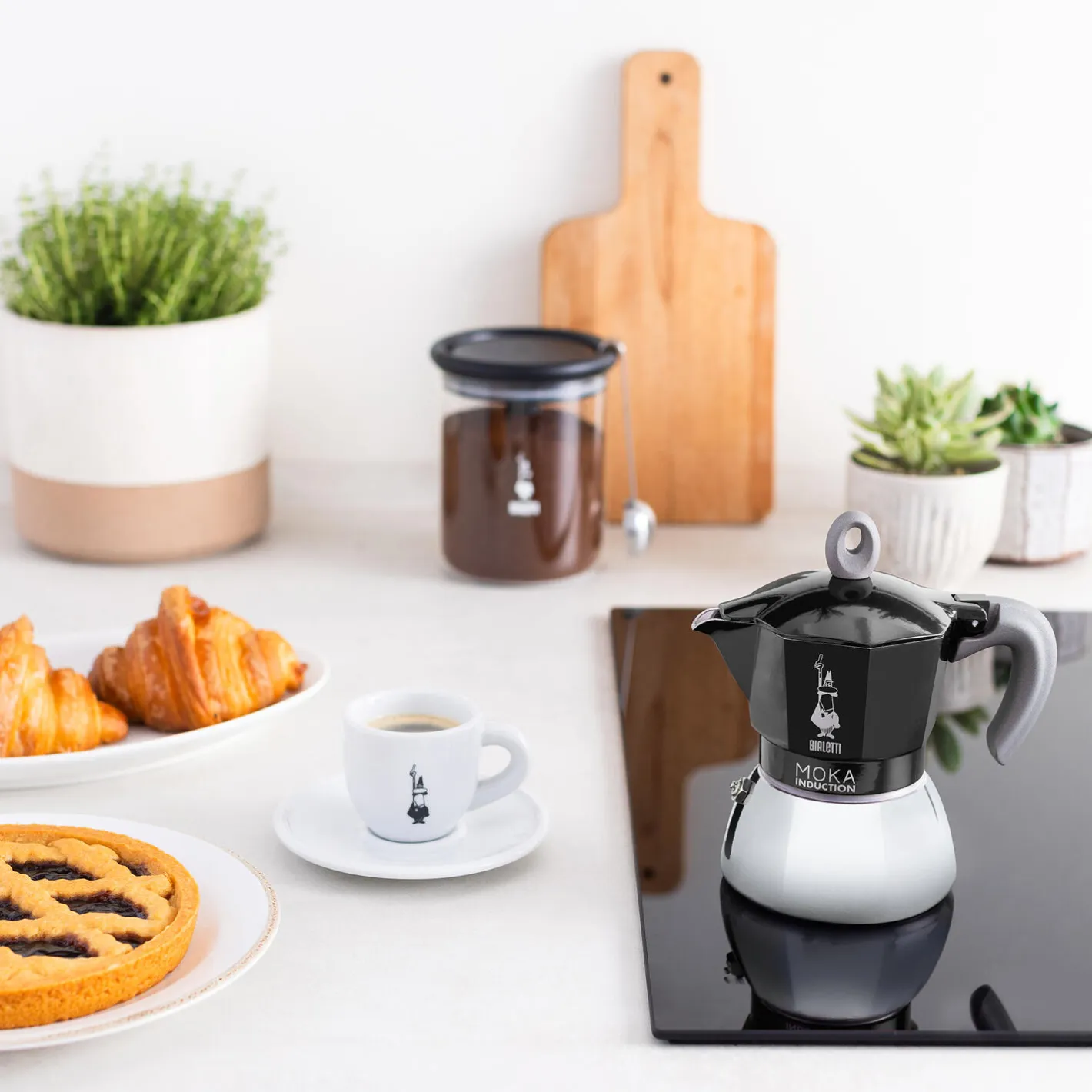 Bialetti Moka espressokande til induktion, 4 kopper> Kaffe- & Teudstyr