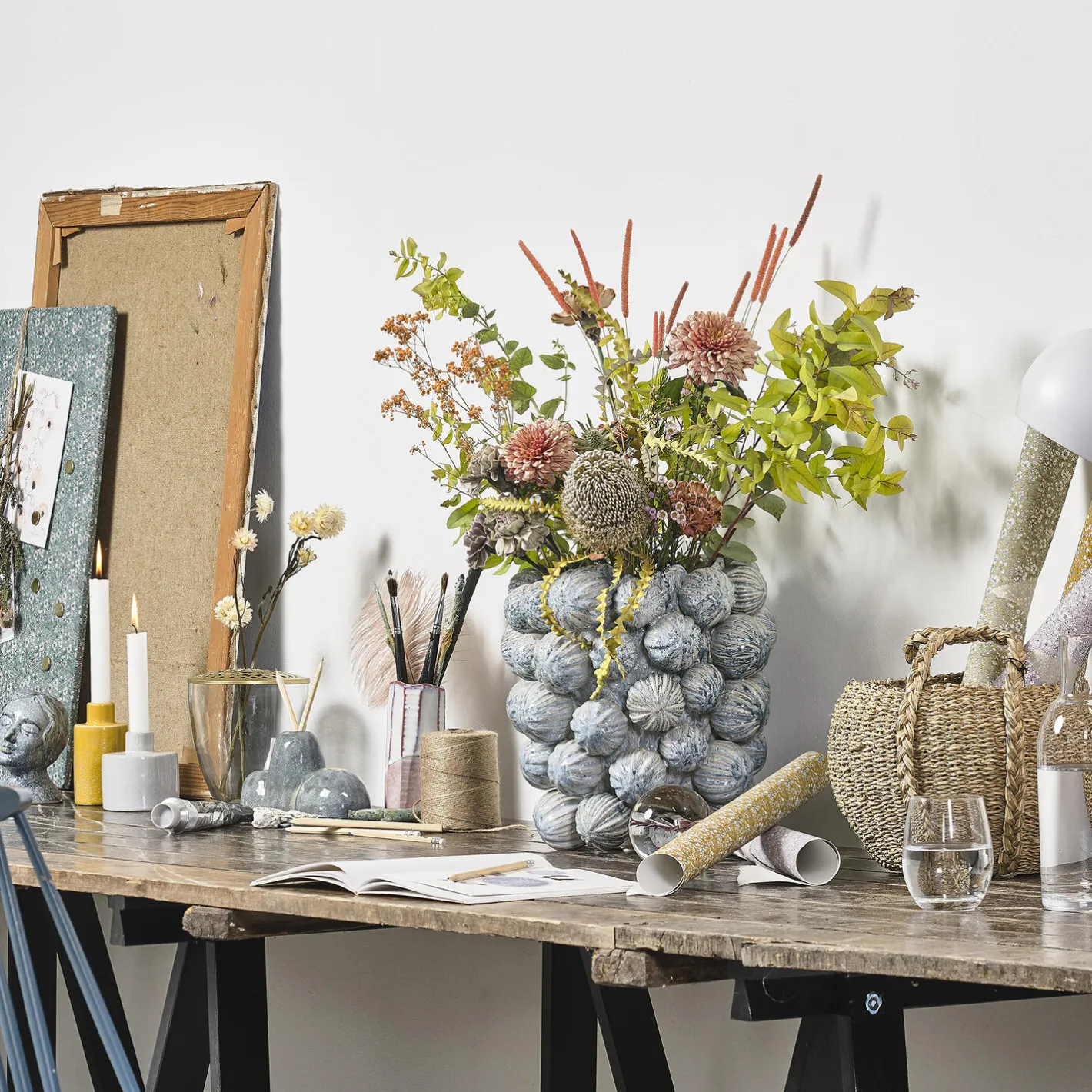 Villa Collection Molde vase/skjuler, ballad blue> Vaser