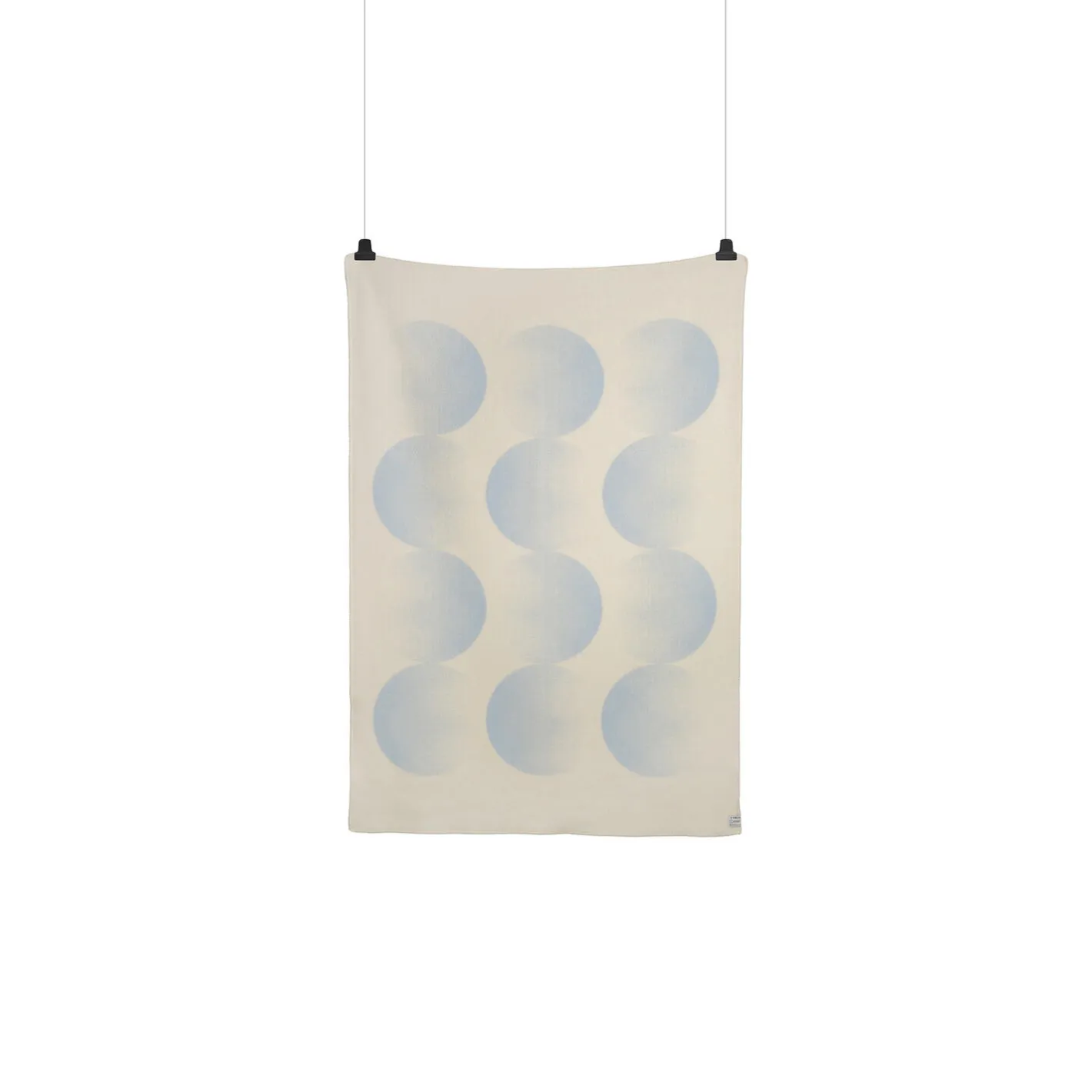 Sale Røros Tweed MOON Throw, crescent blue