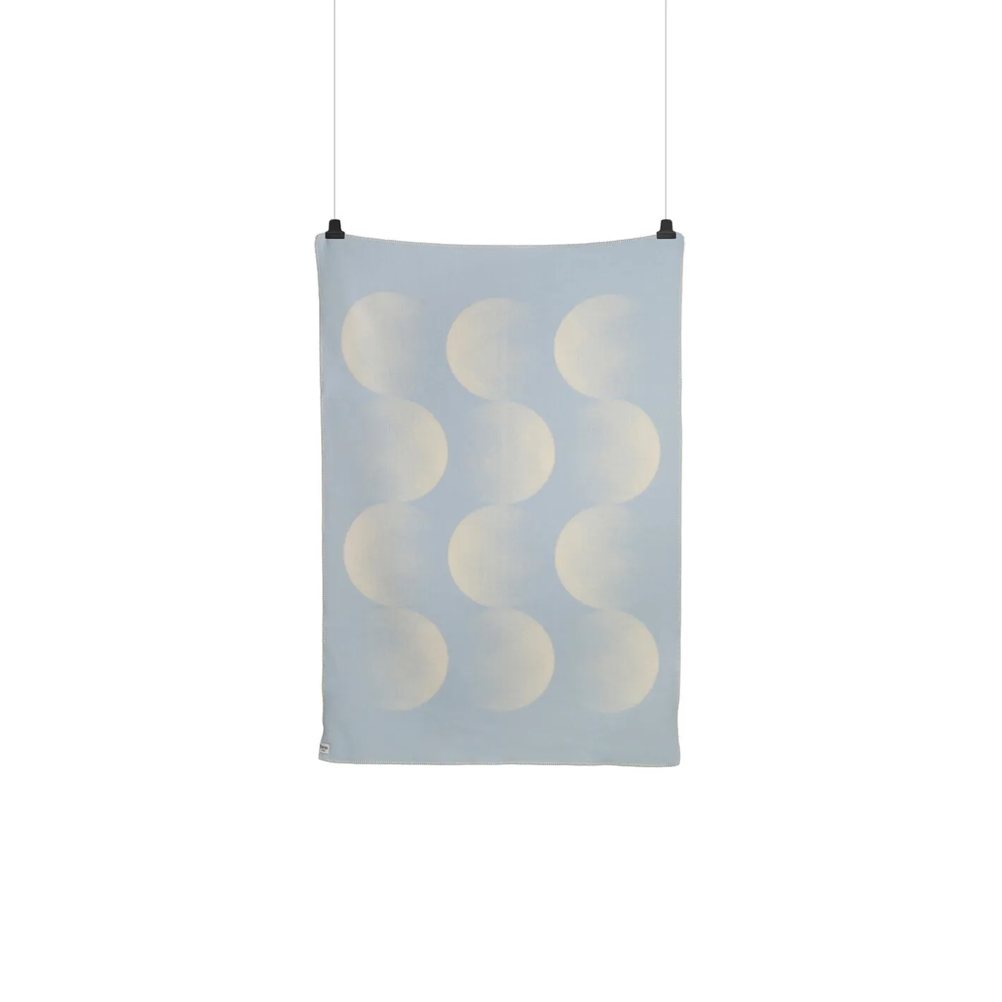 Sale Røros Tweed MOON Throw, crescent blue