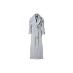 Karmameju MOUNT EVEREST fleece bathrobe, light grey>Dame Nattøj & Loungewear|Badekåber