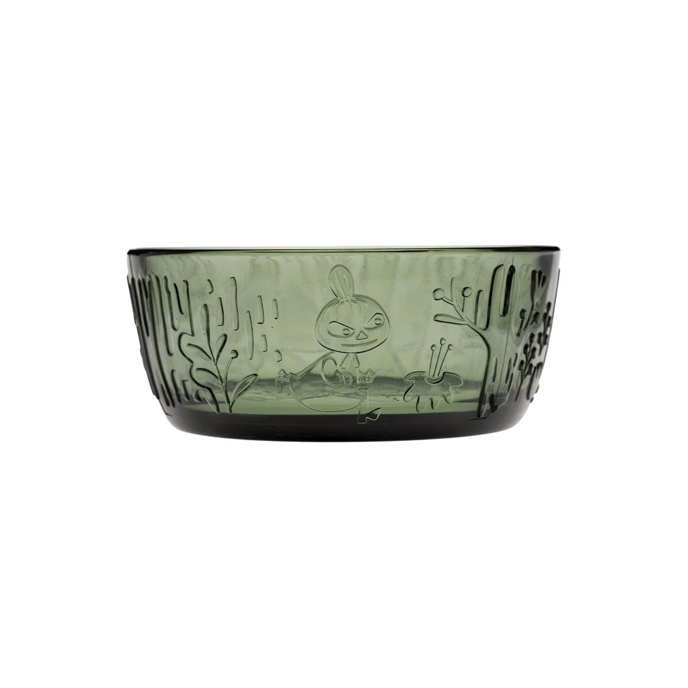 Best Moomin Arabia Mumi glasskål 35 cl, pine green