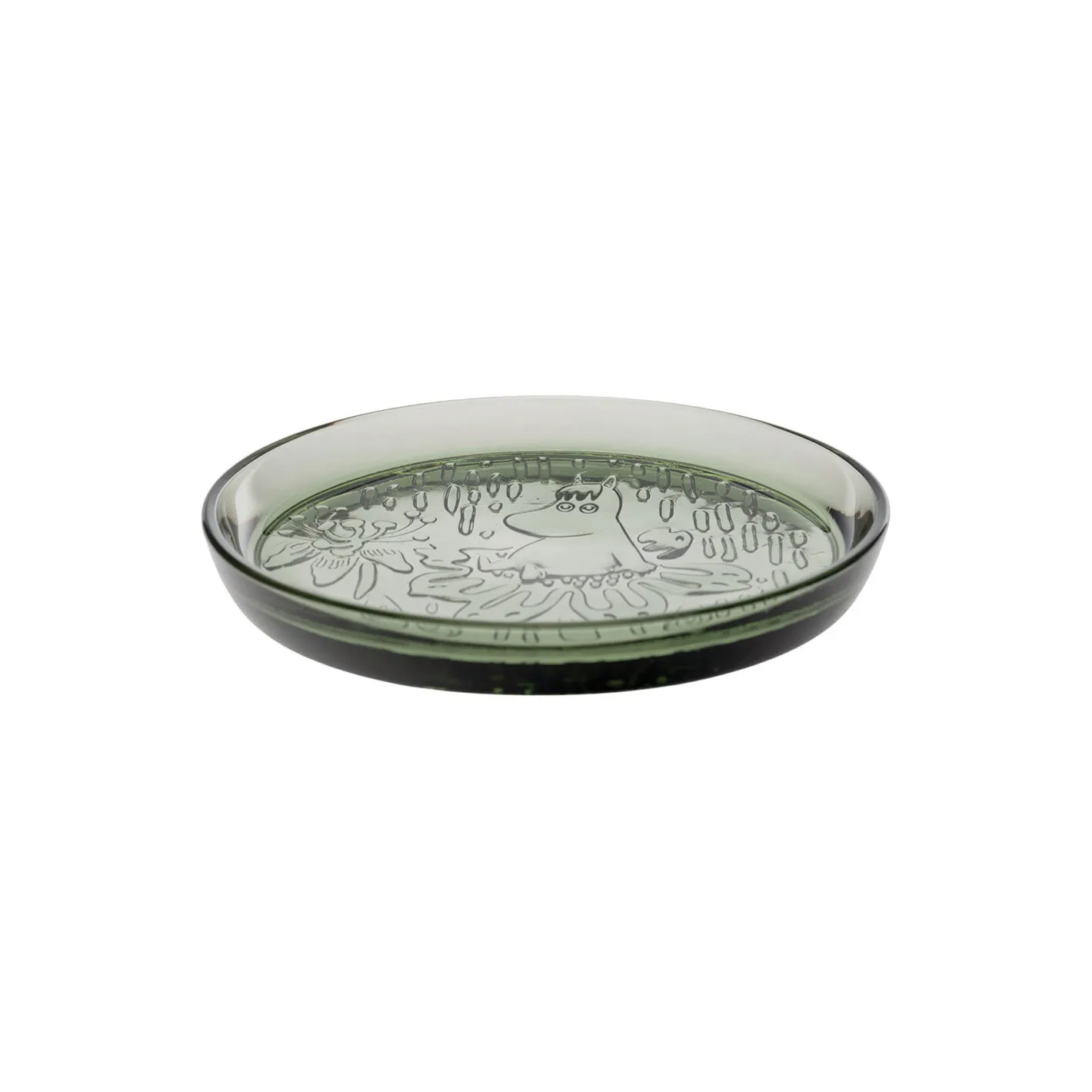 Discount Moomin Arabia Mumi glastallerken Ø 17 cm, pine green
