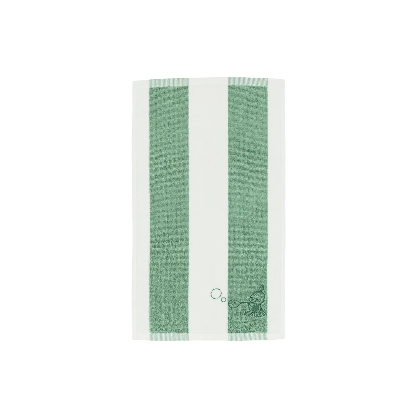 Discount Moomin Arabia Mumi Lille My håndklæde 30x50 cm, grønstribet grønstribet