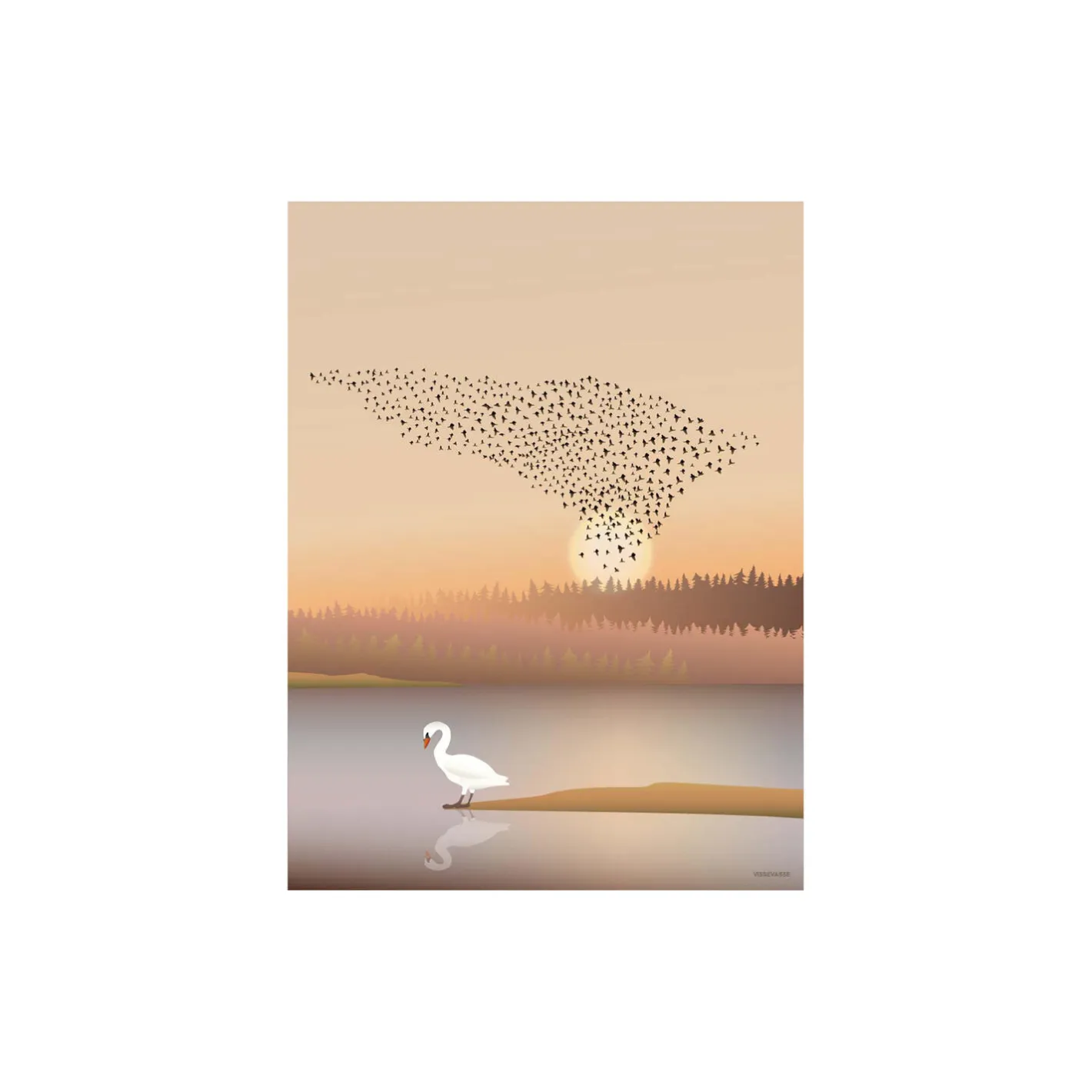 ViSSEVASSE Murmuration plakat> Plakater & Rammer