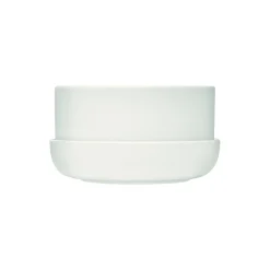 Best Iittala Nappula urtepotte med underskål stor, hvid