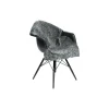 Best NATURES Collection New zealandsk curly lammeskind, grafit